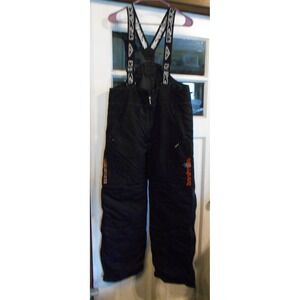 FXR RACING Team Youth 16 Bibs Overalls Snowmobile Ignitor Black Orange WOW Nice